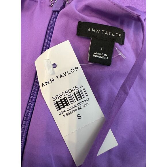 Ann Taylor Criss Cross Halter Maxi Dress in Purple Size Small NWT! - Picture 9 of 9